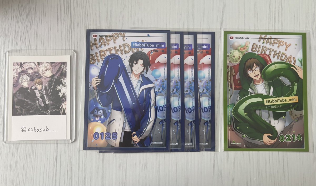 oukasub___'s tweet photo. 【交換】アイナナ アイドリッシュセブン アニカフェ アニメイトカフェ 特典 バーブロ バースデーブロマイド

譲：一織4　大和1

求：楽

札幌手渡しまたは郵送での交換。

検索からでもお気軽にお声掛けください。 https://t.co/K2oDm6wbWU
