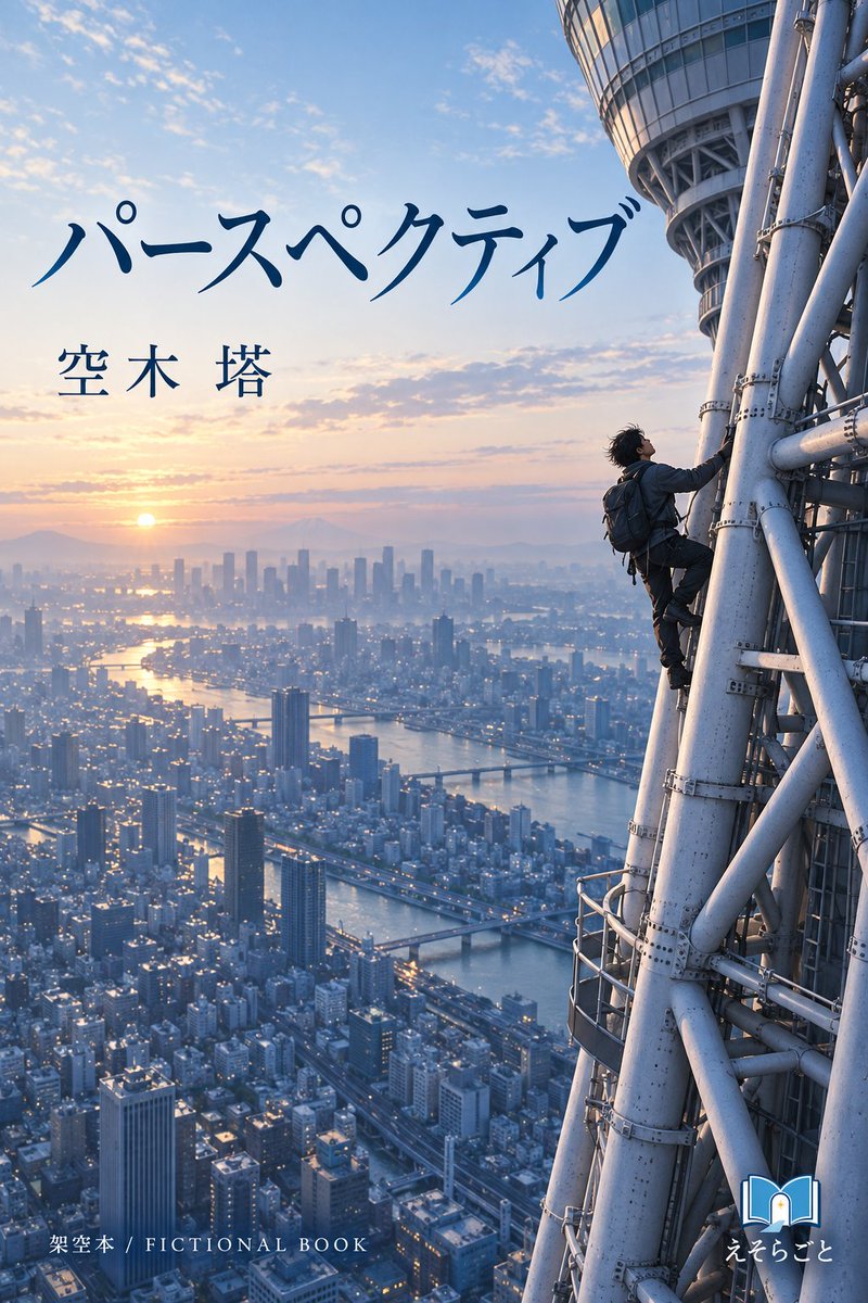 emuemu44's tweet photo. 架空本
『パースペクティブ』
著：空木 塔

主人公の男は、夜景で有名な函館出身だ。
鉱物は「景色」を肌で感じること。

ある日、とうとう『あの塔』を登り始める。
この書の大半を占める登頂心理は人を選ぶ。

この本と著者は実在しません。 https://t.co/vhVV7jf8Ed