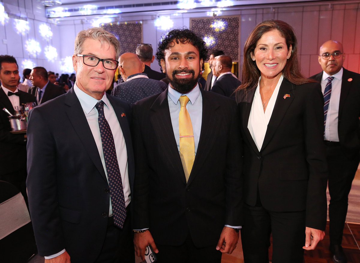 glsandun's tweet photo. Delighted to attend #CIMC2026 in Colombo. International chief guest @thelauradibella Laura DiBella, Chairman of the U.S. Federal Maritime Commission @FMC_gov , and Commissioner Robert J. Harvey joined from the USA. A valuable occasion for U.S.–Sri Lanka maritime dialogue.

Thank you to Rohan Masakorala @MasakoralaRohan, Founder Chairman of CIMC Events and CEO of Shippers’ Academy Colombo @ShippersAcademy, for bringing the international maritime community together. #Maritime

I especially appreciated the insightful remarks from Dustin Bickel, Regional Indo-Pacific Strategy Coordinator at the U.S. Embassy Colombo @USEmbSL, and the excellent address by Sandun Hapugoda, President of AmCham Sri Lanka @AmChamLK . 

My takeaway: lasting trade connections begin with people willing to exchange ideas and act on shared opportunities.

Maritime and logistics professionals in the USA, Sri Lanka, and beyond where should collaboration go next? #GlobalTrade #USSriLanka