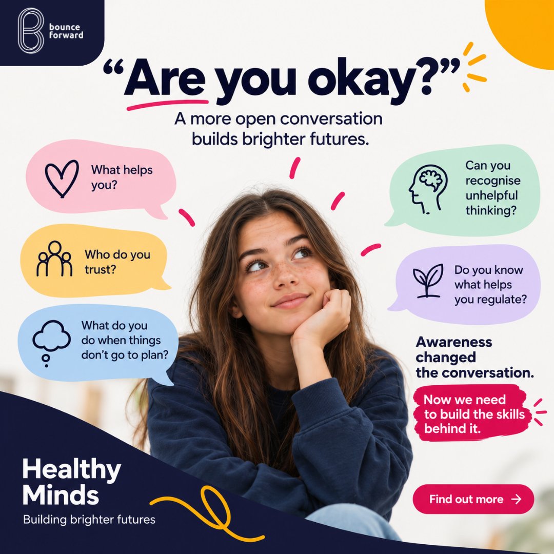 bounceforward's tweet photo. Mental health isn't only about identifying when somebody isn't okay.

It's also about developing the capabilities, relationships and self-understanding that help us navigate everyday life.

That's psychological fitness.
https://t.co/QOphDTa587 https://t.co/F9767jN2Oz