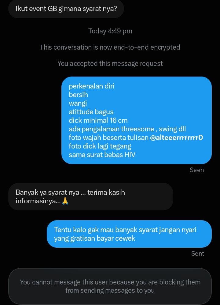alteeerrrrrrrr0's tweet photo. Pengen nyari yang gratisan tapi gak mau ribet cari aja cewek yang bayar bro biar gak ribet 🤭😜
#CouplePalembang
#ThreesomePalembang
#PemuasBinor https://t.co/1Dg7gjHLbz