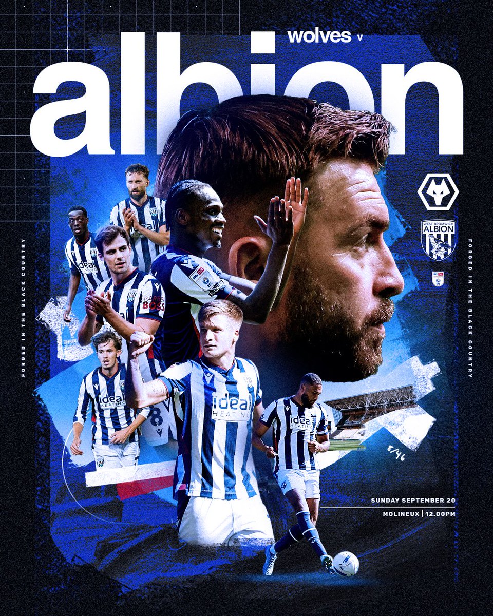 WBA's tweet photo. It's derby day in the Black Country. 💪

𝗖𝗢𝗠𝗘 𝗢𝗡 𝗬𝗢𝗨 𝗕𝗔𝗚𝗚𝗜𝗘𝗦! 💙🤍 https://t.co/J6nvkI7ana