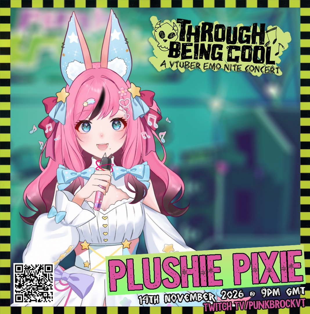 plushiepixie's tweet photo. i am once again proving the emo kid to pink girl pipeline is real, i'm singing at through being cool, the vtuber emo nite concert!! 😎 oooooooh you wanna come watch it soooooo bad #throughbeingcoolvt https://t.co/VvE2RNuH30