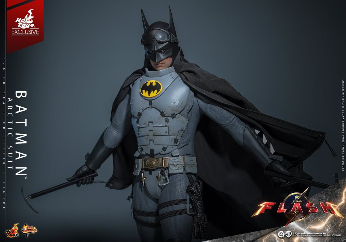 preterniadotcom's tweet photo. Hot Toys DC's The Flash 1/6 Scale Batman (Arctic Suit). https://t.co/BJgB9Vpbew