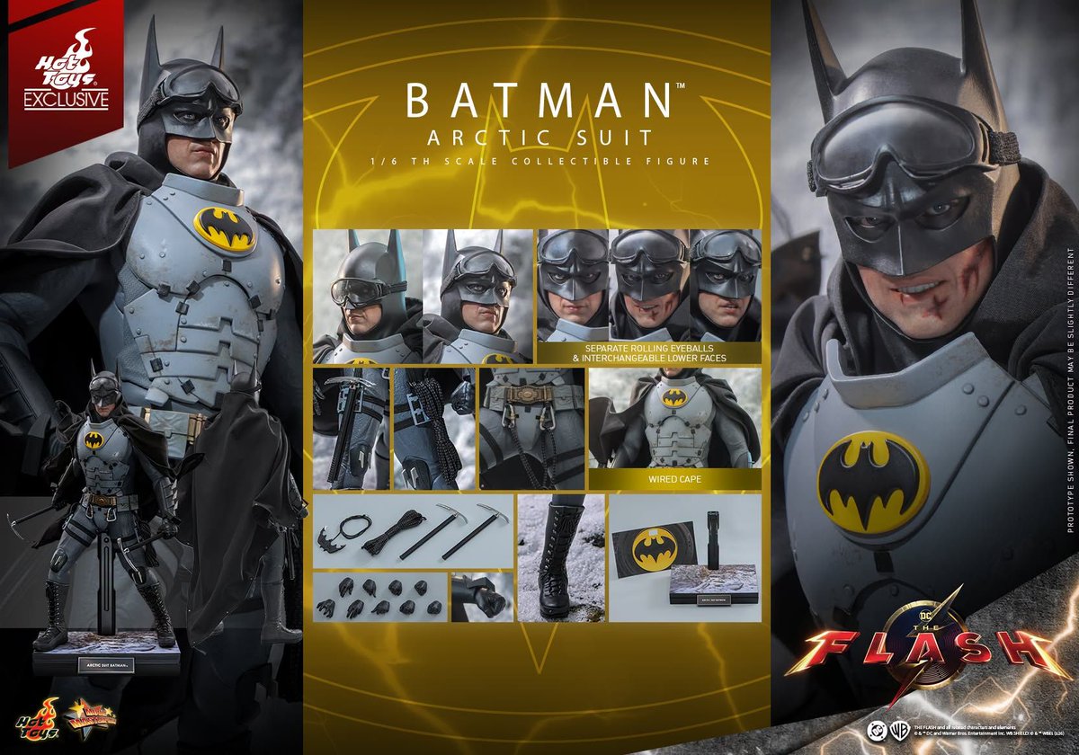 preterniadotcom's tweet photo. Hot Toys DC's The Flash 1/6 Scale Batman (Arctic Suit). https://t.co/BJgB9Vpbew