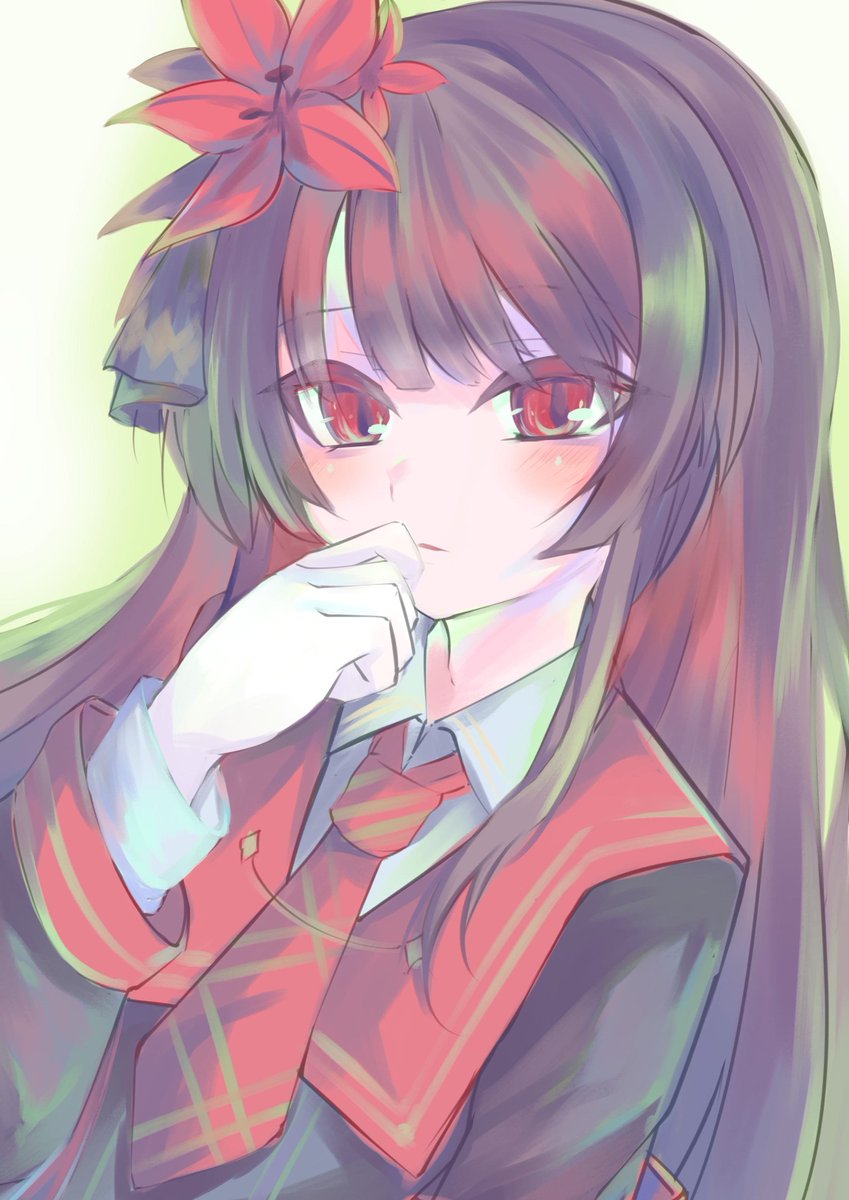 mudKurara's tweet photo. #まのさば二次創作

大陸塗り練習

黒っぽい色を主観色で出せるか試したかったのでヒロちゃんで
案の定全体のトーンが低くなるので苦戦した…

黒を紫ベースに置き換えて、カラーリングの中な赤の要素が強いので補色となる緑を画面全体に多量に入れてます https://t.co/9PwwQQhJop