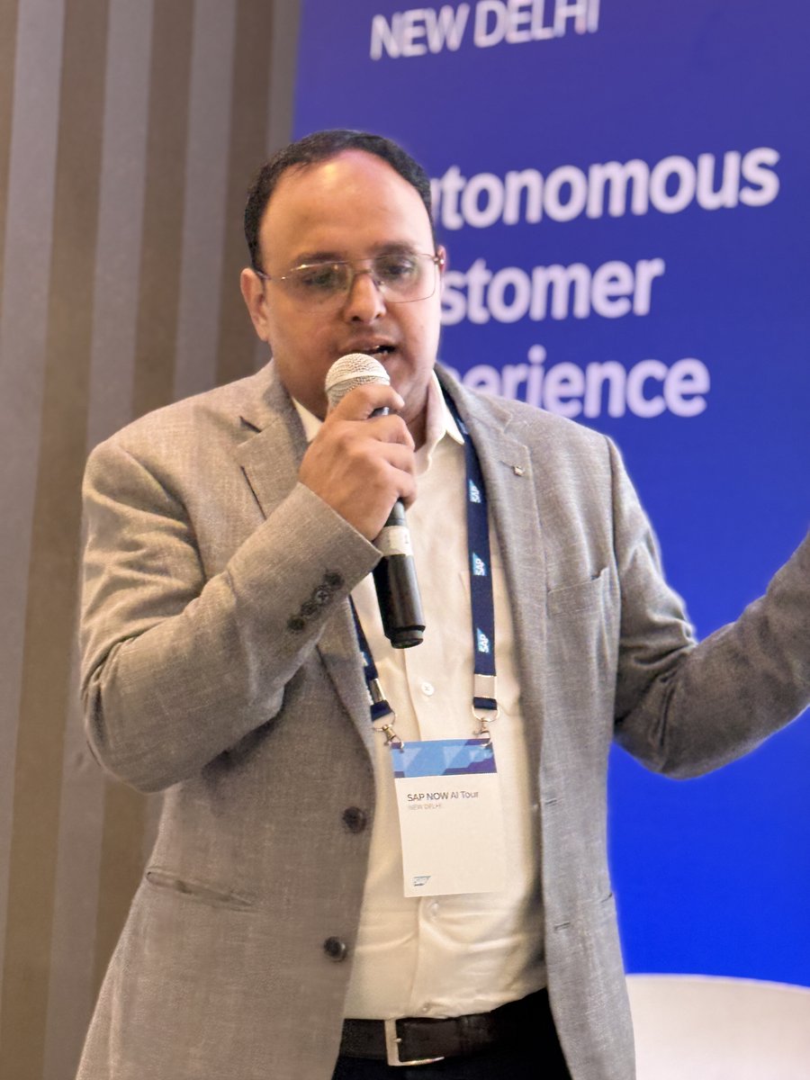 PwC_IN's tweet photo. At the SAP NOW AI Tour Delhi we joined leaders to explore how AI, cloud and automation can build more intelligent, resilient and future-ready enterprises. Our speakers shared practical perspectives across key transformation priorities. Know more: https://t.co/AHmXQcRLaO https://t.co/I16vWYiHKn