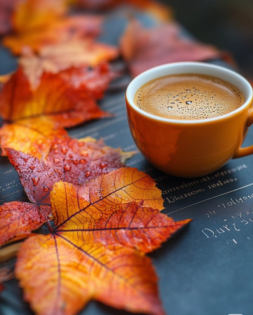 fresc422527's tweet photo. [Autumn breeze, warm coffee, and golden leaves — the perfect lazy afternoon vibe ]， https://t.co/CAjTIyVxPC