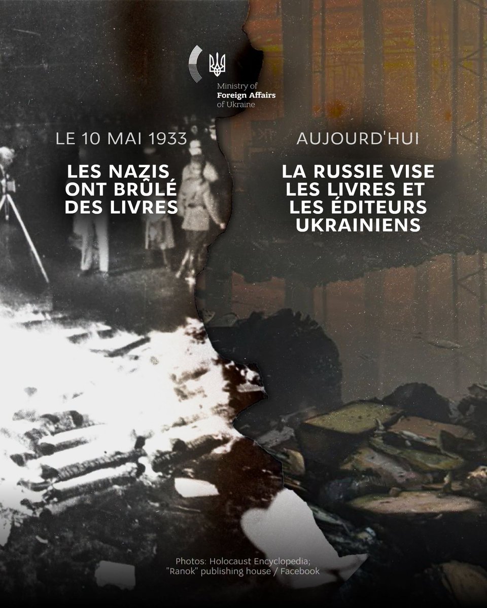 UKRinDRC's tweet photo. Les autodafés nazis des années 1930, une campagne nationale « contre l’esprit anti-allemand », restent parmi les symboles les plus sombres du mal totalitaire et génocidaire. https://t.co/Gh371gAEqS