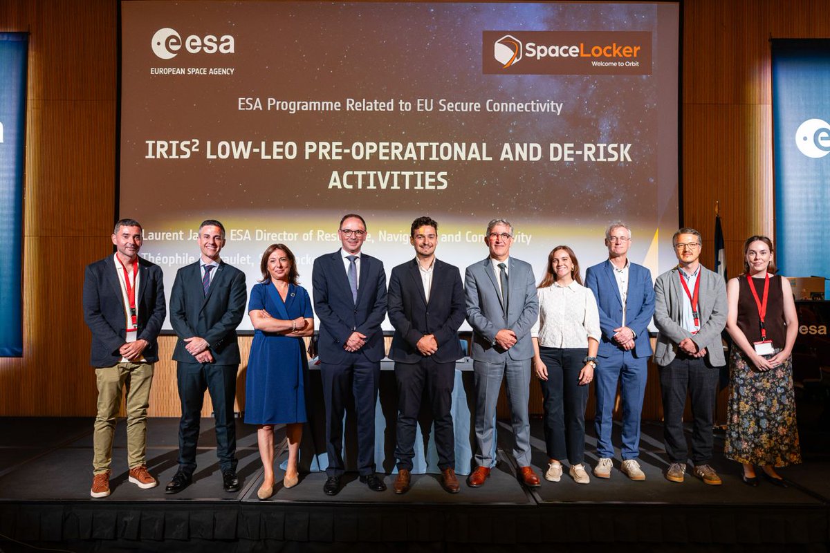 leaf_space's tweet photo. WE HAVE BEEN SELECTED BY @esa AS A CONSORTIUM PARTNER FOR €1.2 MILLION PROJECT LYRA 🇪🇺 🫱🏻‍🫲🏼

Alongside other European top-tier companies we will work to connect unmodified Low Earth Orbit (LEO) satellites to the upcoming sovereign IRIS² constellation.

👉🏻 https://t.co/KHJrApNlXV https://t.co/srqknSRu1b