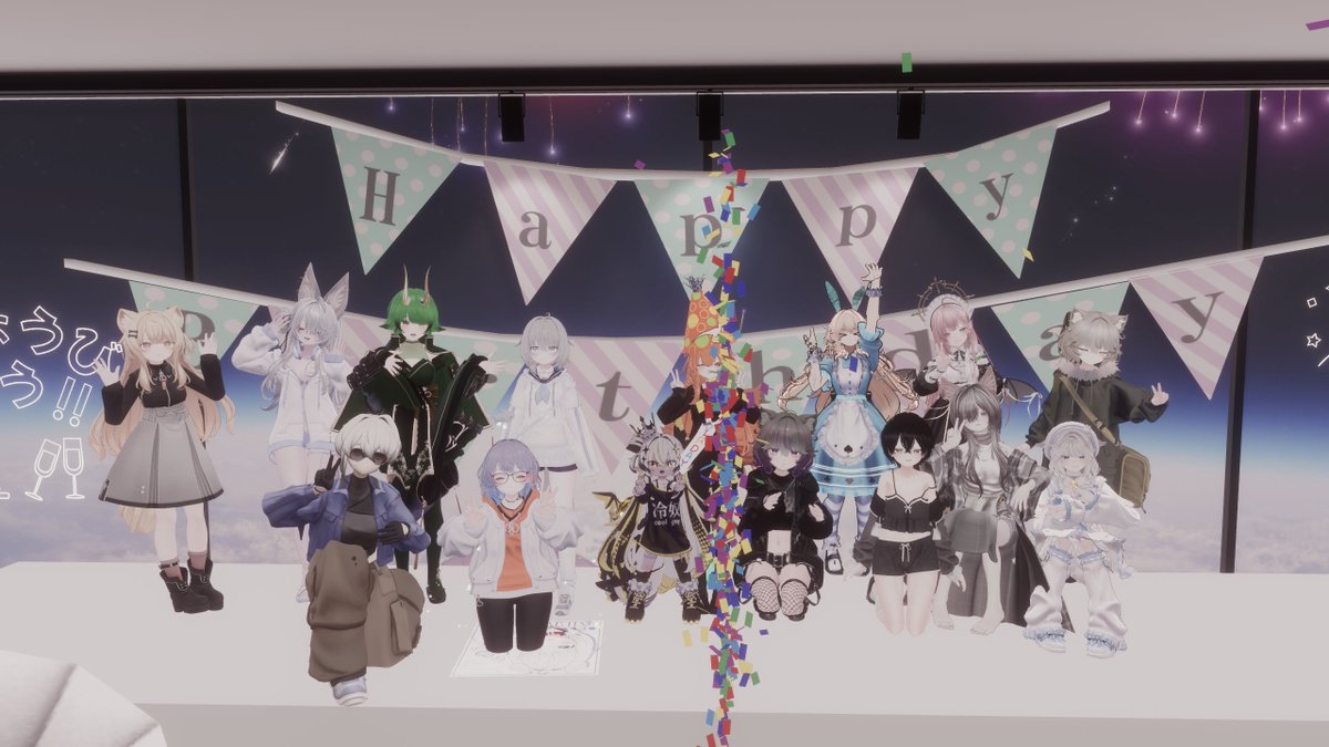 huuvrc's tweet photo. 最近のぶいちゃ、
メルヘン（じゃない）村行ったり誕生日インスタンス行ったり、V睡してたりしてた！ https://t.co/H7u8pYomvT
