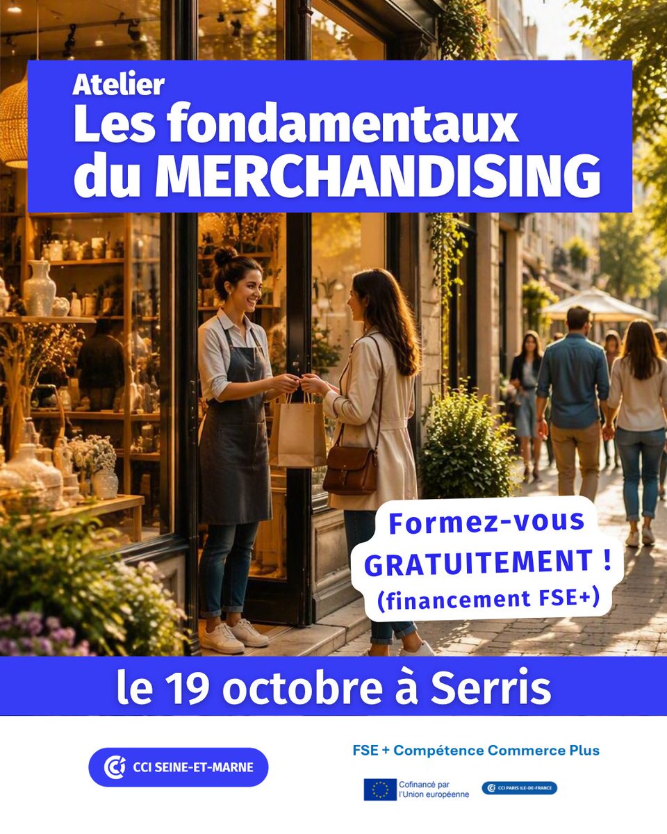 ccism77's tweet photo. Votre vitrine est souvent le premier contact entre votre commerce et vos clients. Et si quelques ajustements simples permettaient d'attirer davantage de visiteurs... et de déclencher plus d'achats ? 

💶 Formation 100 % gratuite

https://t.co/OlkVJpo3z1 https://t.co/1oWFBFi5gO