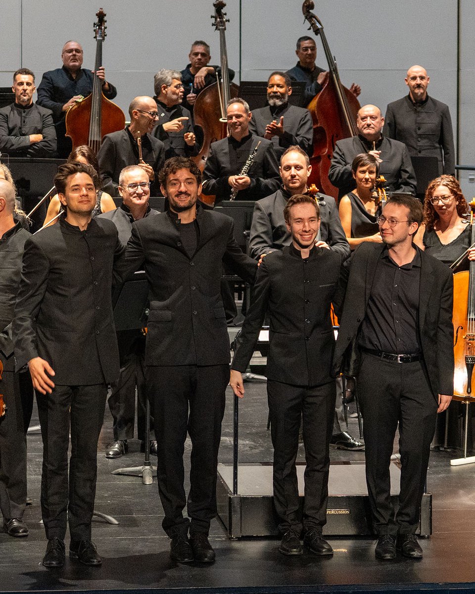 FundacionOex's tweet photo. La Cátedra de Dirección de Orquesta Zubin Mehta de la @EscuelaRSofia pasó de nuevo por Extremadura dando buena cuenta de la calidad de su alumnado y profesorado. Bravo, Philipp Schneider, Simon Schmied, Christian Schubert, Leonard Wacker y la solista invitada Sónia Pais. https://t.co/pm2aiYZ4o8