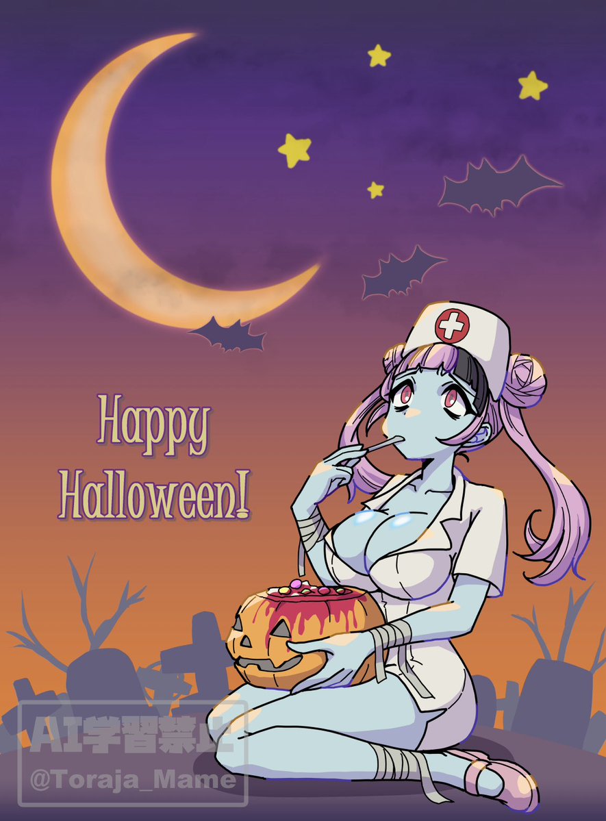 Toraja_illust's tweet photo. 過去絵〜ハロウィン🎃
#OC #イラスト https://t.co/qS99TWjV0d