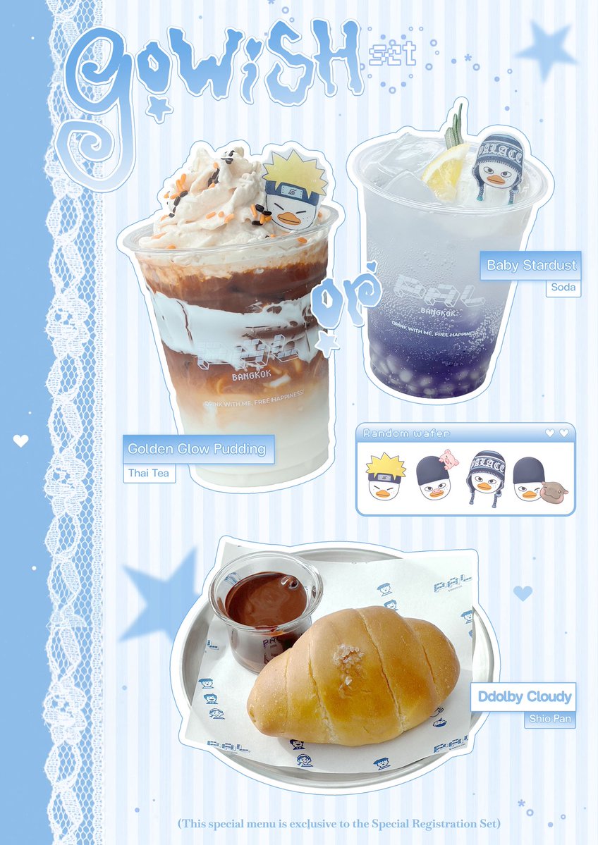 gowiSH211's tweet photo. ♡ Registration opens on 19 October 2026 at 8:00 PM

୨୧ Take a little piece of gowiSH with you

gowiSH Special Registration Set - 211 THB

🥤 Special Menu
✂️ Workshop Activity
🎁 Giveaway

✧ 100 sets / day
5 rounds · 20 attendees / round

#gowiSH23rdbd #โตกับโซฮี
#SOHEE #이소희 https://t.co/i7o1ENoryR