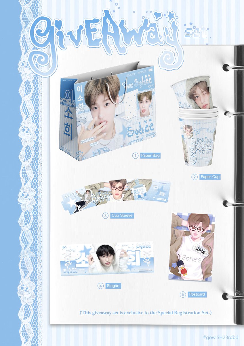 gowiSH211's tweet photo. ♡ Registration opens on 19 October 2026 at 8:00 PM

୨୧ Take a little piece of gowiSH with you

gowiSH Special Registration Set - 211 THB

🥤 Special Menu
✂️ Workshop Activity
🎁 Giveaway

✧ 100 sets / day
5 rounds · 20 attendees / round

#gowiSH23rdbd #โตกับโซฮี
#SOHEE #이소희 https://t.co/i7o1ENoryR