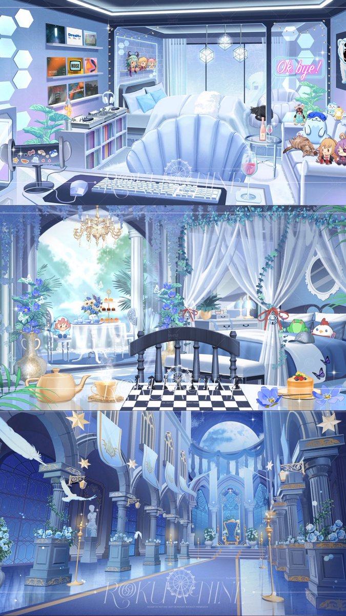 RokuNines's tweet photo. Hey fellow SEA artists! ✨ I’m RokuNine and I create interior VTuber backgrounds! You might recognize my art from a few VTuber stream setups. So nice to meet you all! https://t.co/Gmua6sgSBm