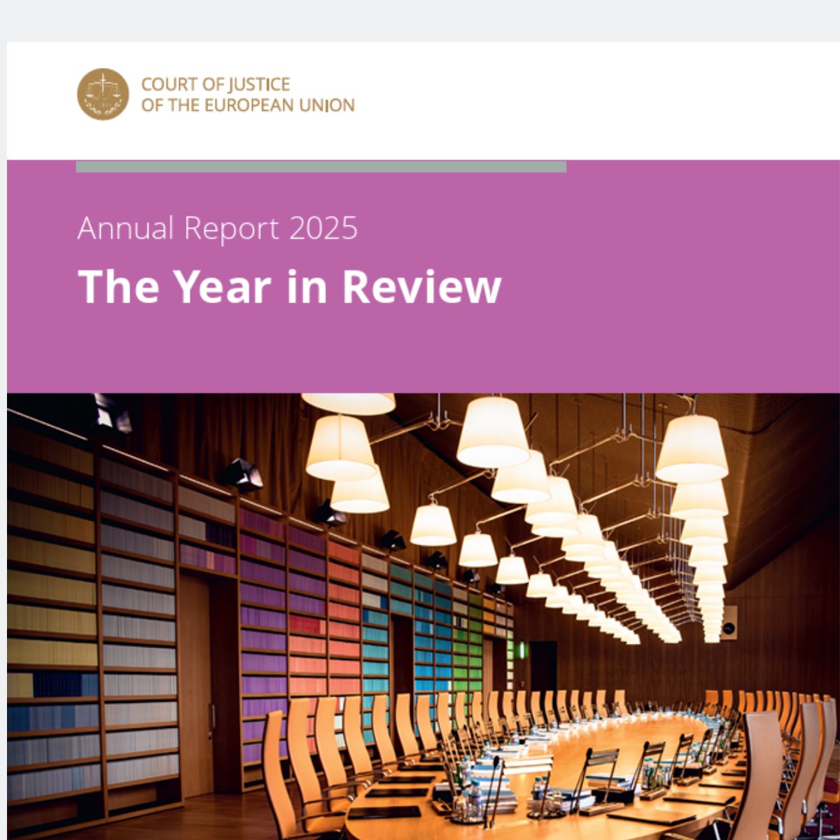 EUPublications's tweet photo. Back from summer? 🏖️

Catch up on EU law with 'The Year in Review 2025', the annual report of the Court of Justice of the European Union.

Explore key activities, landmark judgments and major developments,. Learn how the Court shapes EU law. ⚖️

➡️ https://t.co/g3qbzicxjI https://t.co/AGgT6HKjFd