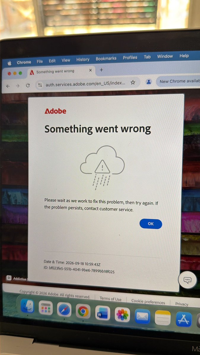 fa6omTurquoise's tweet photo. @AdobeCare every time I try to sign in with my email I get this, please advise https://t.co/Jjq8Z5fg41