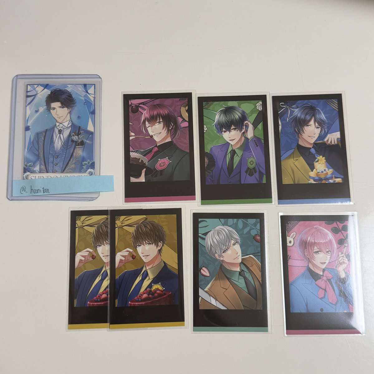 _hoonitan's tweet photo. 交換 スタマイ Sugary Birthday 10周年 Hands in Blackフォト風カード フォトカ 特典 交換

譲: 槙 神楽 九条 今大路(ALT) 荒木田 大谷 可愛
特典 渡部

求: 同種 新堂  (⚠️HBは目標数集まりましたので、SBとの交換のみ)

郵送>都内手渡し / 纏めての方優先
検索からお気軽にお声掛け下さい♡ https://t.co/CuV7fxdR8Q