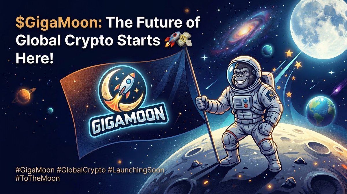 GigaMoon01's tweet photo. $GigaMoon is taking over! 🚀🦍
The future of crypto starts here. Built by the community, driven by pure strength and vision.
Are you ready for the journey to the moon? 🌕✨
#GigaMoon #Crypto #LaunchingSoon #ToTheMoon #SolanaCommunity #memecoin100x https://t.co/CNvFkGlTeL
