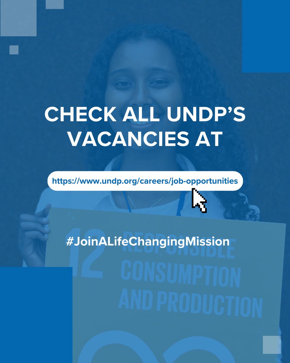UNDPCareers's tweet photo. π’ Do you want to #JoinALifeChangingMission?
β‘οΈ UNDP offers globally a wide range of opportunities for young, talented individuals.
β
6 internships are now available @UNDP.
πΌ Explore this weekβs vacancies: https://t.co/4Zh6bp8Iv2 https://t.co/4pX2hxC0Rn