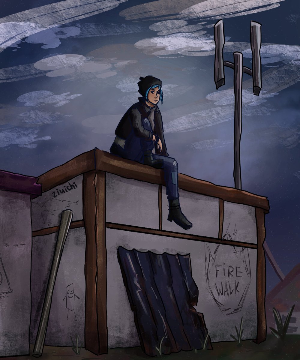 ziuichi's tweet photo. chloe at the junkyard 

#lifeisstrange #chloeprice #listwt https://t.co/v7GaFEEdKR