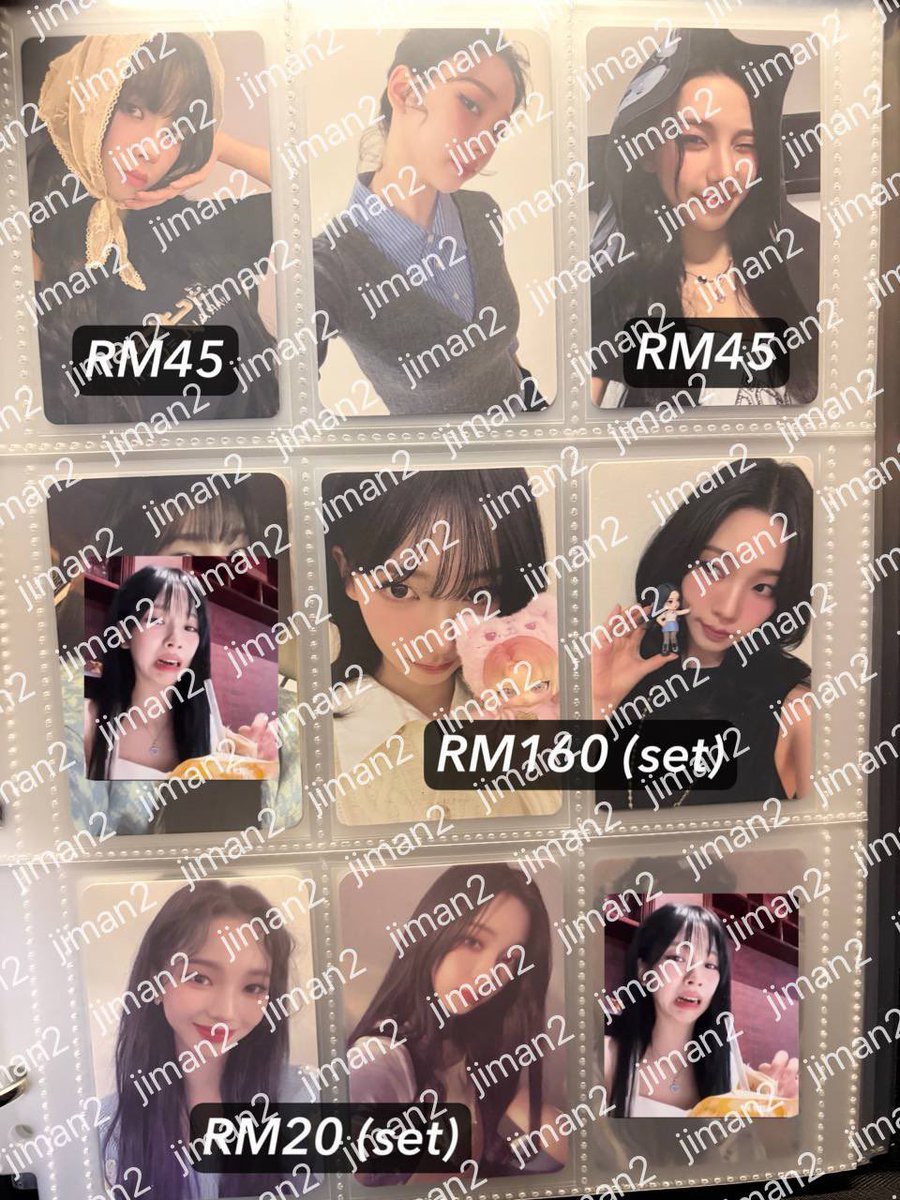 _jiman2__'s tweet photo. [WTS/ON HAND] aespa karina official photocard photo card pc 

- prices stated excluding local postage
- no price = RM10 each (min purchase 3pcs)
- some pcs might have defects 
- strictly NO negotiations/free postage

DM if interested 에스파 양도 #pasaraespa #ตลาดนัดaespa https://t.co/9U7Zab6fTU