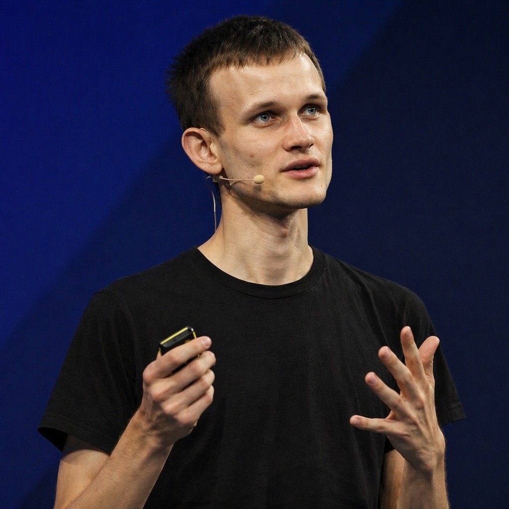 CoinMarketCap's tweet photo. LATEST: ⚡ Vitalik Buterin rejected claims AI will make cyberattacks unbeatable, arguing it could help prove that programs meet security standards. https://t.co/KeBf87jRWx