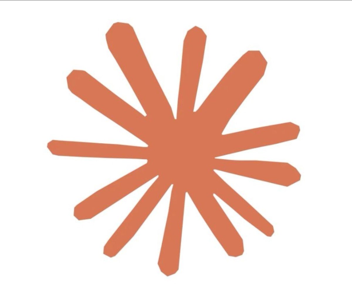 EbiThinks's tweet photo. Claude’s logo: Inspired by a virus or just bad design? 💀 https://t.co/2ahZCQmkDu