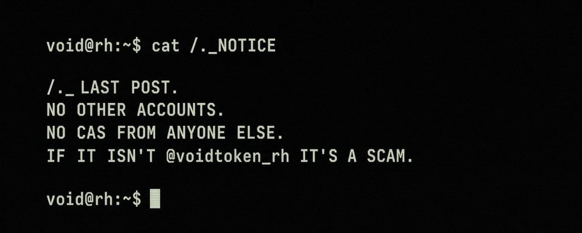 voidtoken_rh's tweet photo. /._Any other post or links below this post is probably a scam. https://t.co/uuAcvdBhih