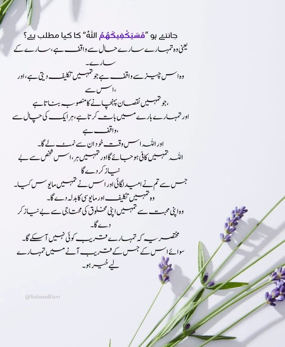 ayeshahon14's tweet photo. فَسَيَكْفِيكَهُمُ اللَّهُ "...🥀 https://t.co/Zvl4fpsQnk