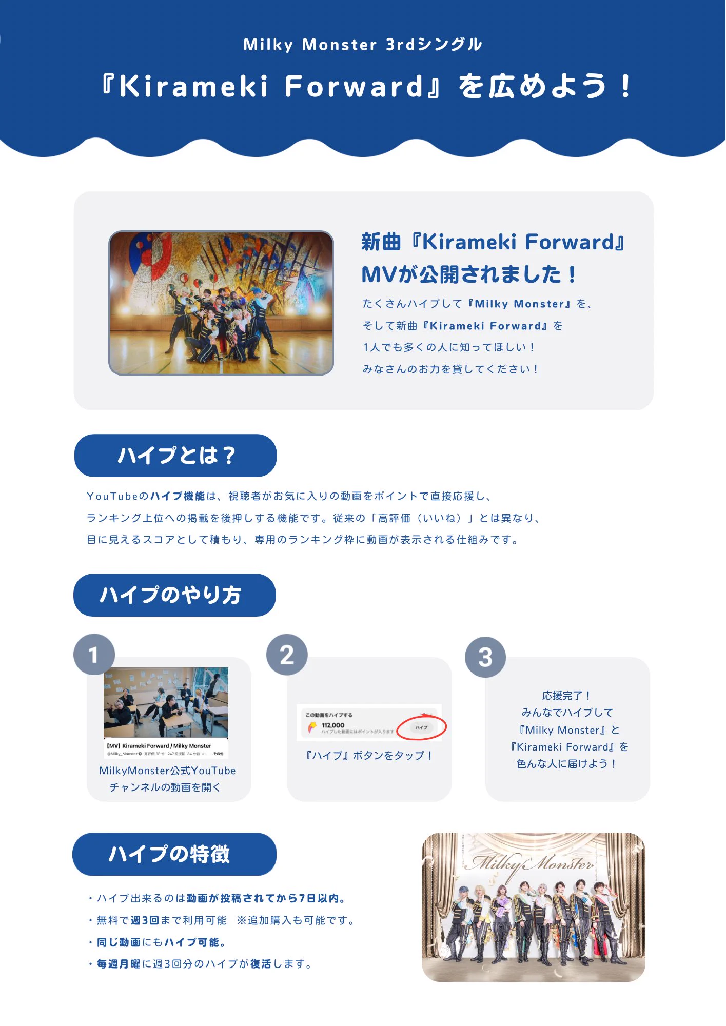 Milky Monster みるもん 青 りょう ハピカ チェキ 大阪でのチェキ