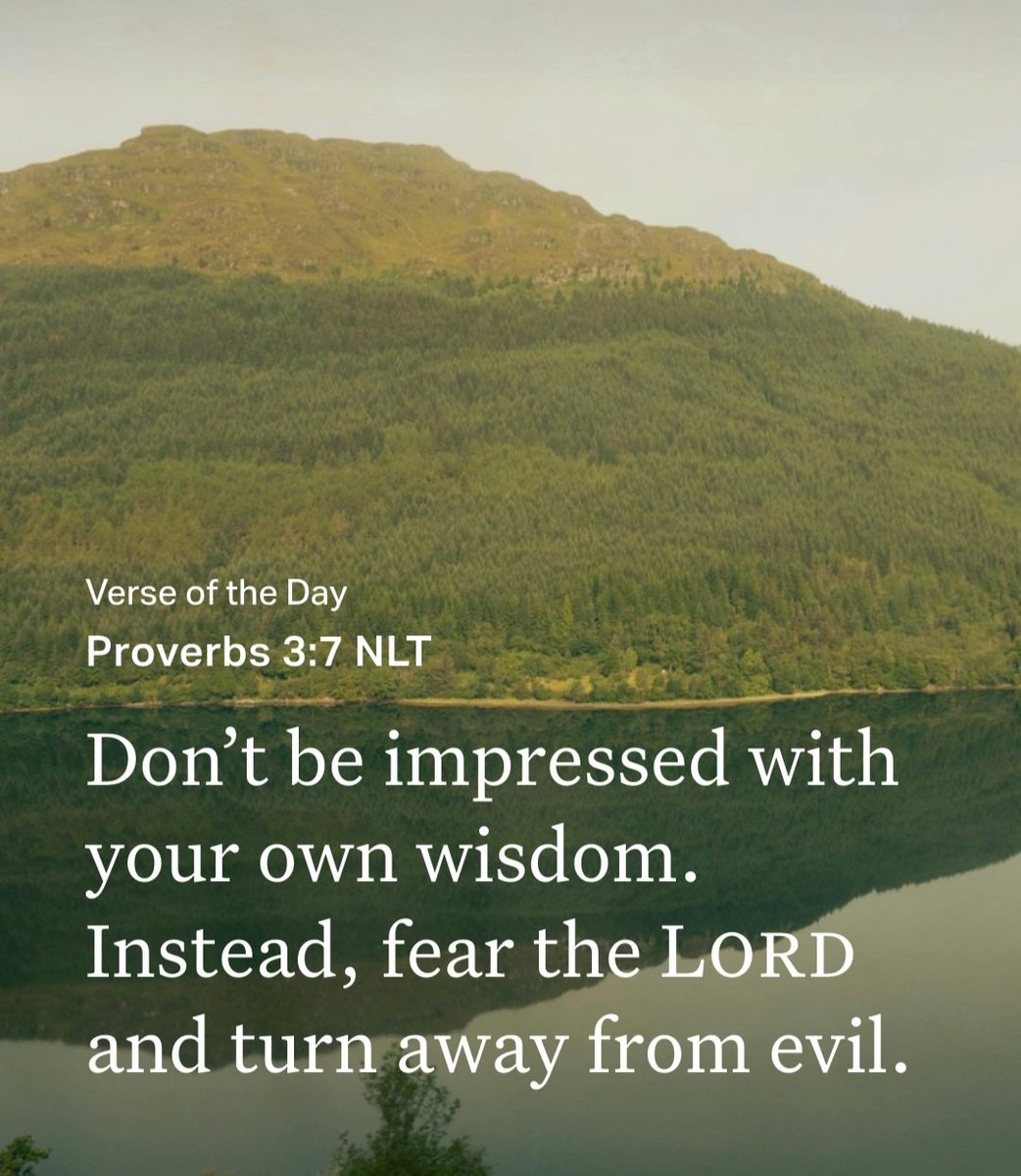 magaarmadillo's tweet photo. “Don’t be impressed with your own wisdom. Instead, fear the Lord and turn away from evil.”
Proverbs 3:7 NLT
#SurrenderRoom https://t.co/tiDKYVJaV8