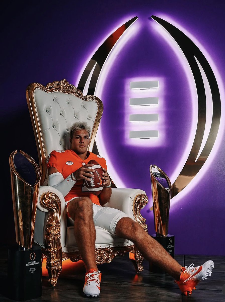 PEAtotheNUT's tweet photo. Tomorrow… the Tait Reynolds Era Begins at Clemson… https://t.co/w0ogE1T6kn