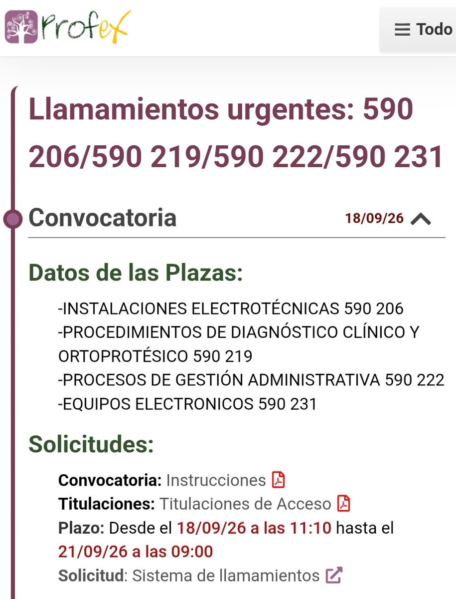 SindicatoPIDE's tweet photo. 📢 PIDE INFORMA | LLAMAMIENTOS URGENTES

Cuerpo 590:
• 206 Instalaciones Electrotécnicas
• 219 Diagnóstico Clínico
• 222 Gestión Administrativa
• 231 Equipos Electrónicos

🗓 Plazo: 18/09 (11:10h) al 21/09 (09:00h)

🔗 Info y solicitudes:
https://t.co/tks1AO7RKp https://t.co/ipg681f5Dw