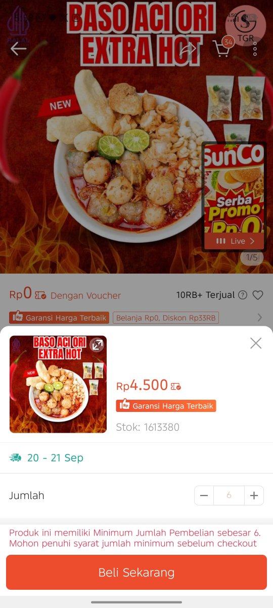 mutxoxo's tweet photo. edann beli 6 biji g smpe 5k 
klo beli offline mana dpt nih segini
klo mau, CO skrng deh sebelum voucher hilang
https://t.co/GvpQ4U4aNd https://t.co/EoJBf5YoRA