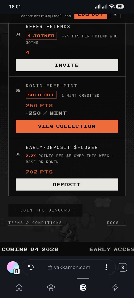 Mtri_2024's tweet photo. @Dan17850 @yakkamon_game So, the points have been automatically added, right? Do I need to click "receive" because I can't check my points receipt history, so I'm not sure. 🫪 https://t.co/WZvBZxZYWp