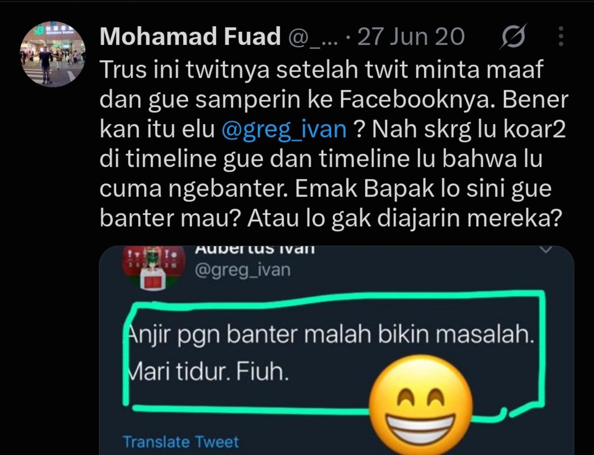 Offfff_line's tweet photo. @_BangFu @NovemberiaNila Gua fans emyu, sama kayak elu.
Tapi terkait hal ini, tolong ngaca. 🙏🏻
Perkara bola sampe bawa-bawa orang tua, menjijikan. https://t.co/fvXGCftkfq