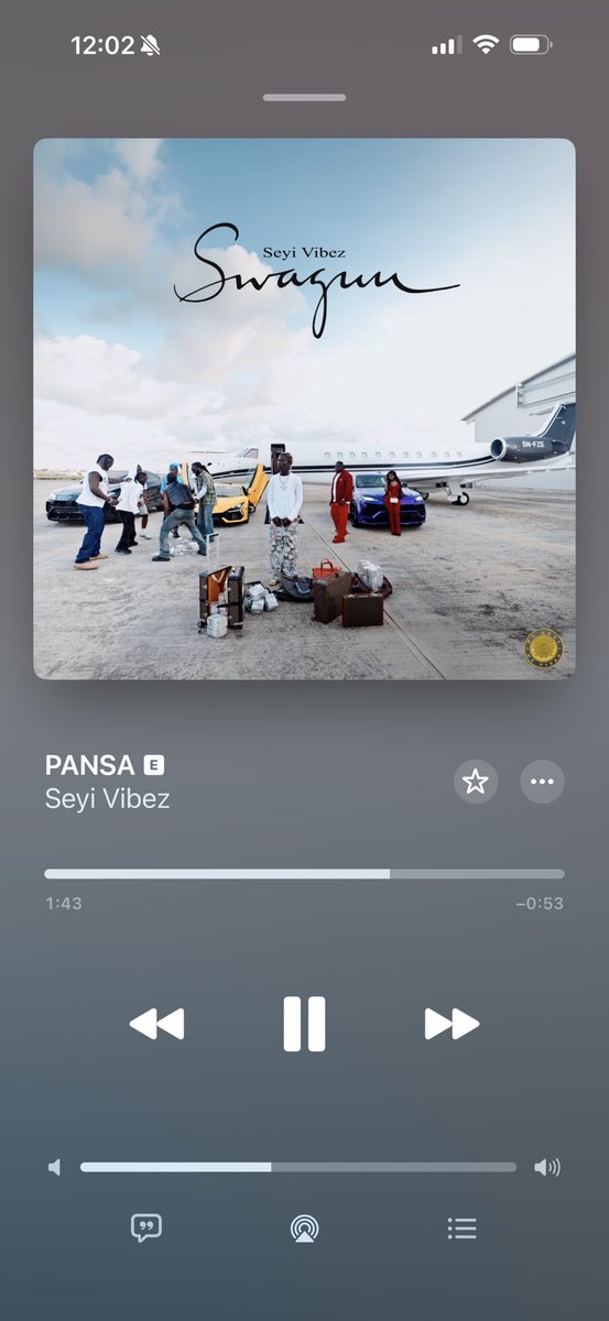 Olamide0fficial's tweet photo. Rate these songs on Seyi Vibez’s SWAGUU album 😍

• ILOME
• VOLUME
• PANSA
• ALUBARIKA https://t.co/SlpGvqvO6L