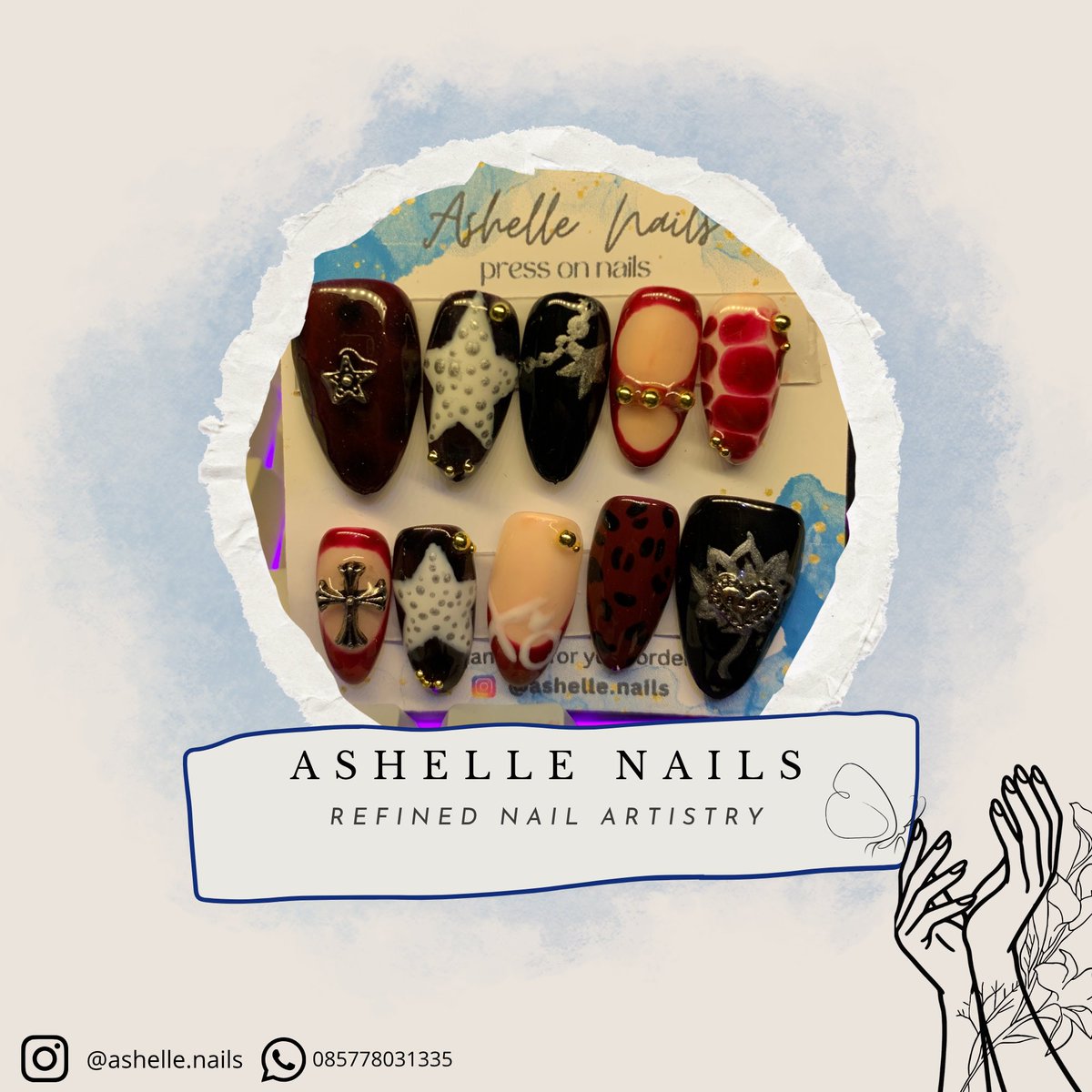ashalavixen's tweet photo. #wts press on nails start 25k dm for orders / inquiries https://t.co/G9ECSfLtiu
