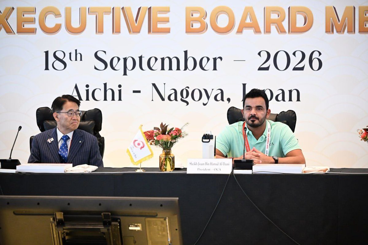 OtabekUmarov77's tweet photo. OCA Executive Board Meeting

Today, during the Aichi-Nagoya 2026 Asian Games, we took part in the 110th meeting of the Olympic Council of Asia Executive Board.

Together with colleagues, we discussed upcoming competitions, new projects and the future development of sport across Asia.

I always value these meetings for the opportunity to connect with colleagues, exchange experiences and discuss ideas that can grow into real projects for sport across our continent.