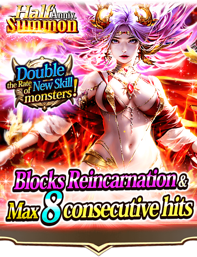 DarkSummoner_us's tweet photo. ✨ "Half Anniv. Summon" Now Live! ✨

New monster "[Re] Goddess of Burning Sun, Eos" has arrived!

Behold eternity and emptiness in the twinkling of this circle.. -Collection of Genesis Myths, Passage 287

#DarkSummoner https://t.co/sBv4CUW09Z