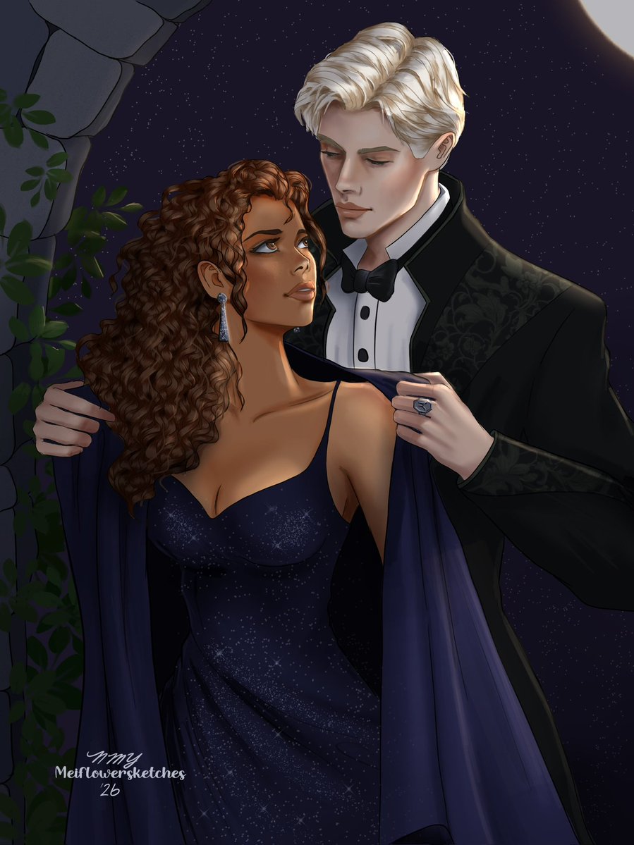 naimeiy's tweet photo. Gala at Malfoy Manor. #Dramione #DHr https://t.co/g3v2MFpTB6