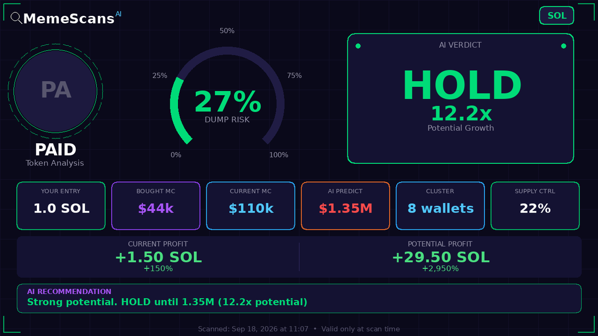 RobelGe70389383's tweet photo. $PAID -  CA: 6LMHq8YHrStb72WrmMpYsh1evfNWngxeTmc7hQsVHALk 
 View full analysis 🔗 https://t.co/H0nsftyNfn 
 
 Check No. 342005474 https://t.co/PBDtx8fdZy