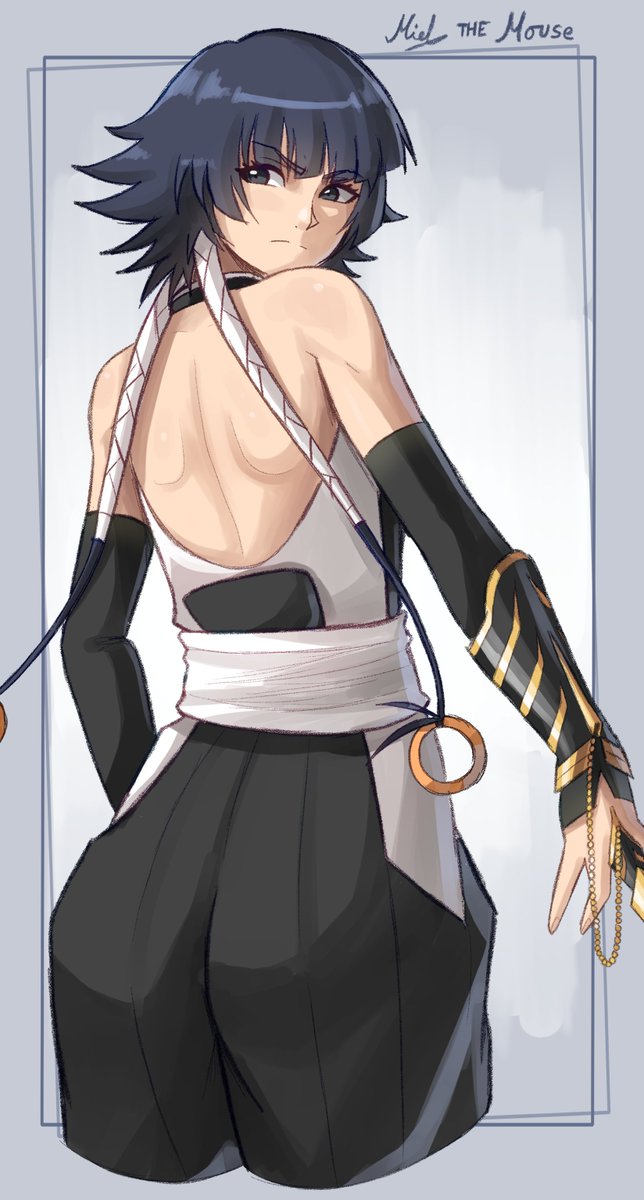 MielTheMouse's tweet photo. For ep60, Soi Fon! (The reason for her and Yoruichi's uniform having an exposed back gave me MHA flashbacks. Not that I'm complaining)

She obviously has a thing for Yoruichi, right? It feels one-sided on Soi's part, but it is funny.

#Bleach https://t.co/wzcUrOdVkd