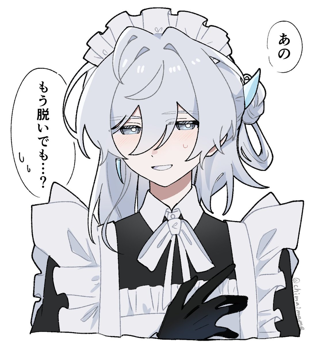 chimaimame's tweet photo. 今年の新規探索者の洗礼みたいになってる
怖いですか？なんの脈絡もなく投下されるメイド服成人男性が https://t.co/NCLzfRDYT5