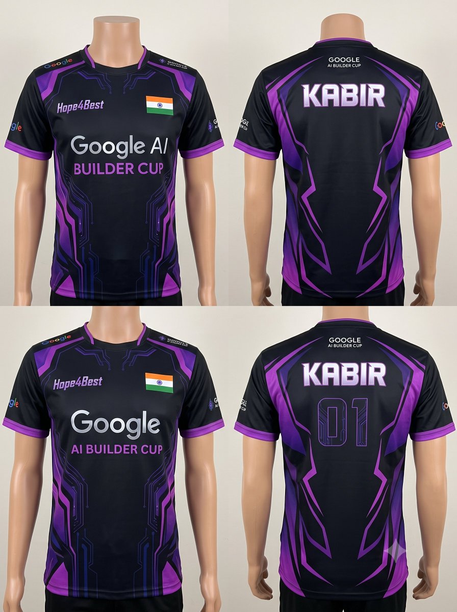 serge_x404's tweet photo. 👀
🤞🏆🇮🇳
#PromptYourJersey #AIBuilderCup #Hack2Skill https://t.co/NdgKAGsNHN