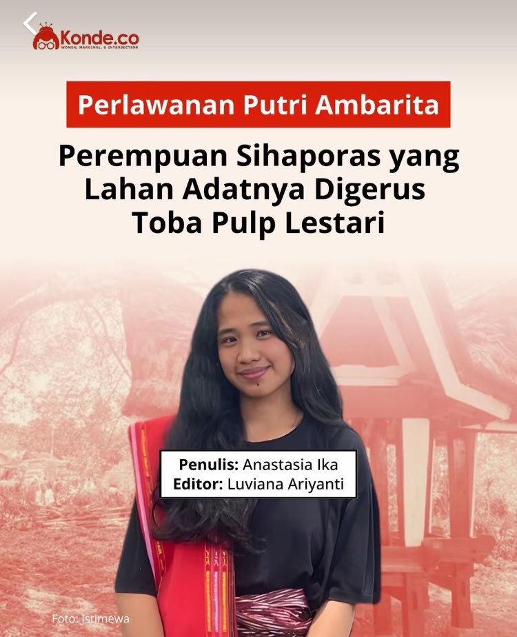 ekowboy2's tweet photo. Kisah pilu perlawanan Putri Ambarita yang dipukuli karena  melindungi adiknya yang disabilitas 

Sekitar 150 orang diduga suruhan TPL datang membawa balok, parang, dan tameng. Mereka memukuli warga. Kepala Dimas robek. Putri dipukul di kepala, punggung, dan kaki sampai linglung. Harus terapi psikolog.

Semua ini terjadi karena mereka mempertahankan tanah yang sudah diolah turun-temurun. Bukan karena mereka menyerang. Mereka hanya menolak diusir dari tanah peluhnya sendiri.

Perusahaan yang sama kini jadi tersangka korporasi kasus transfer pricing. Dugaan kerugian negara Rp2 triliun

Usut tuntas mereka harus membayar kejahatan & keserakahan yang mereka perbuat!!