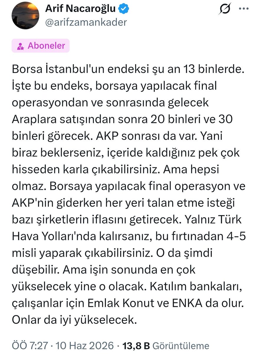 arifzamankader's tweet photo. Bugünkü operasyonları, yatırım şirketlerinin iflasını yaz başında haber etmişim. Bundan sonrasını da yazacağım. Ama her şeyi açıktan yazamam. Sayfama abone olun. Borsa ve şirket operasyonlarının nereye kadar gideceğini ve sonrasını da yazacağım. Özellikle Ankara’dakiler sayfama abone olsun. Sahibinizin kalemi bende. Öngörülerim, tahminlerim, sezgilerim ve hislerim tamamen onun yapacakları.